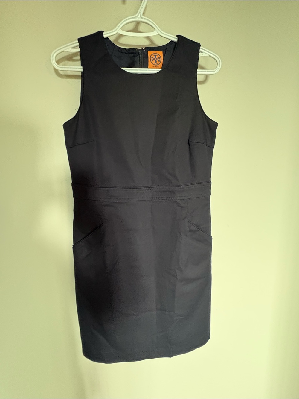 Tory Burch Black Sleeveless Mini Sheath Dress